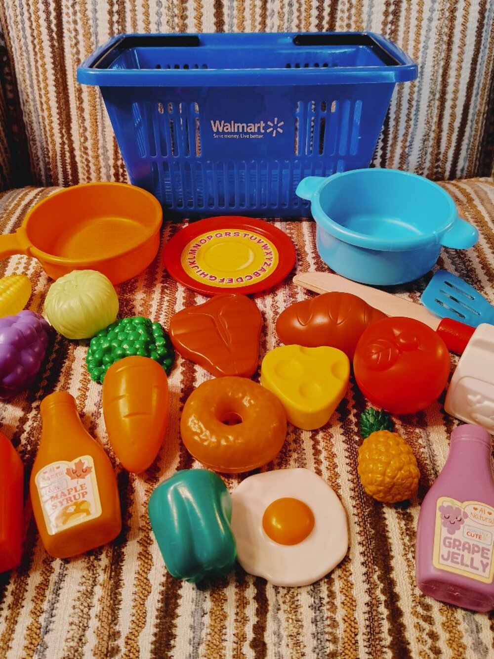 Walmart Pretend Play Grocery Mini Shopping Basket Food Kitchen Mixed Lot